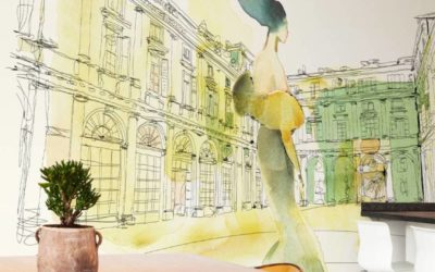 QUELQUES SECONDES D’INSPIRATION …. WALLPEPPER papier peint sur mesure