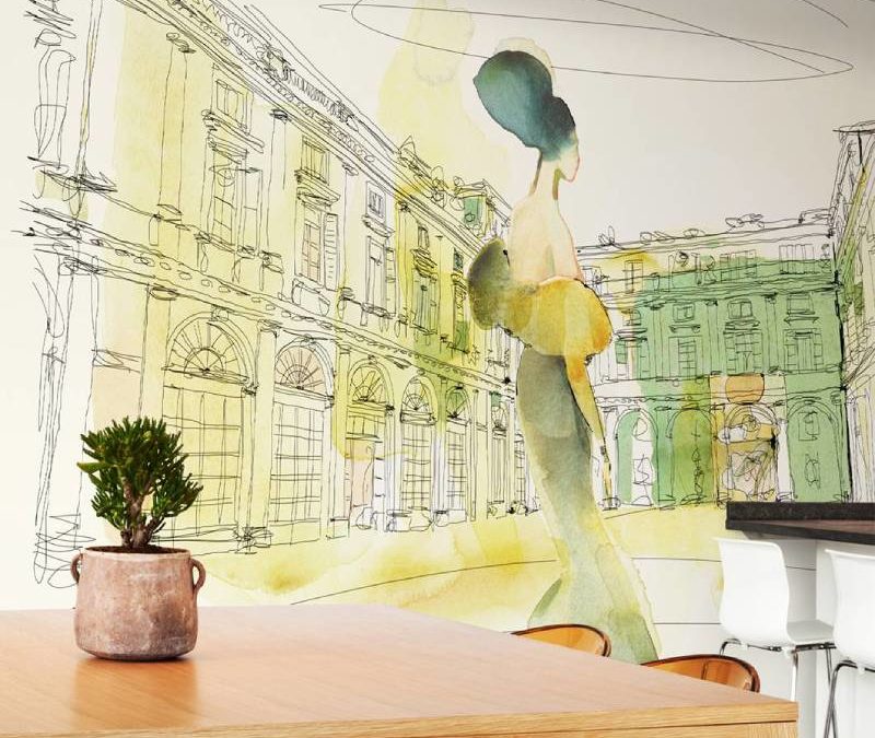 QUELQUES SECONDES D’INSPIRATION …. WALLPEPPER papier peint sur mesure