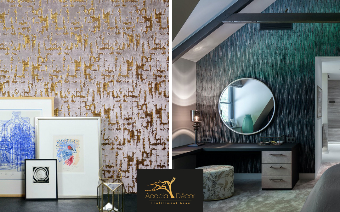 acacia decor DWC Tissu murale authentique