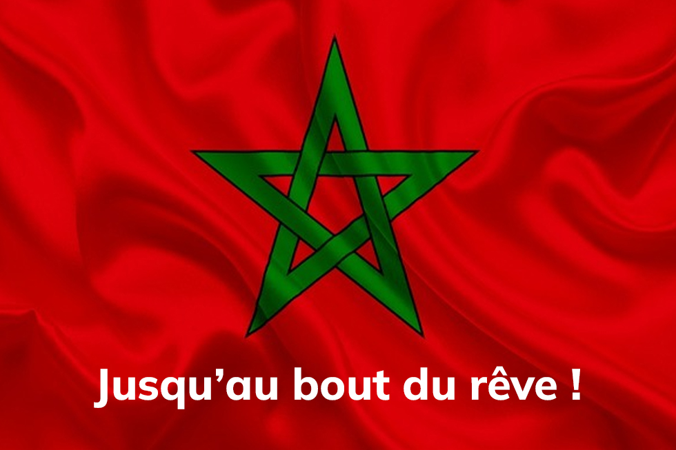 Nous supportons les lions de l’Atlas !
